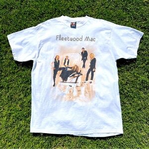 Mens vintage 90s Fleetwood Mac band tee shirt white cream the dance reunion tour